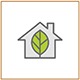 Eco friendly materials icon